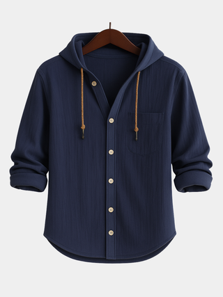 Augustin | Chemise de luxe en coton doux avec capuche