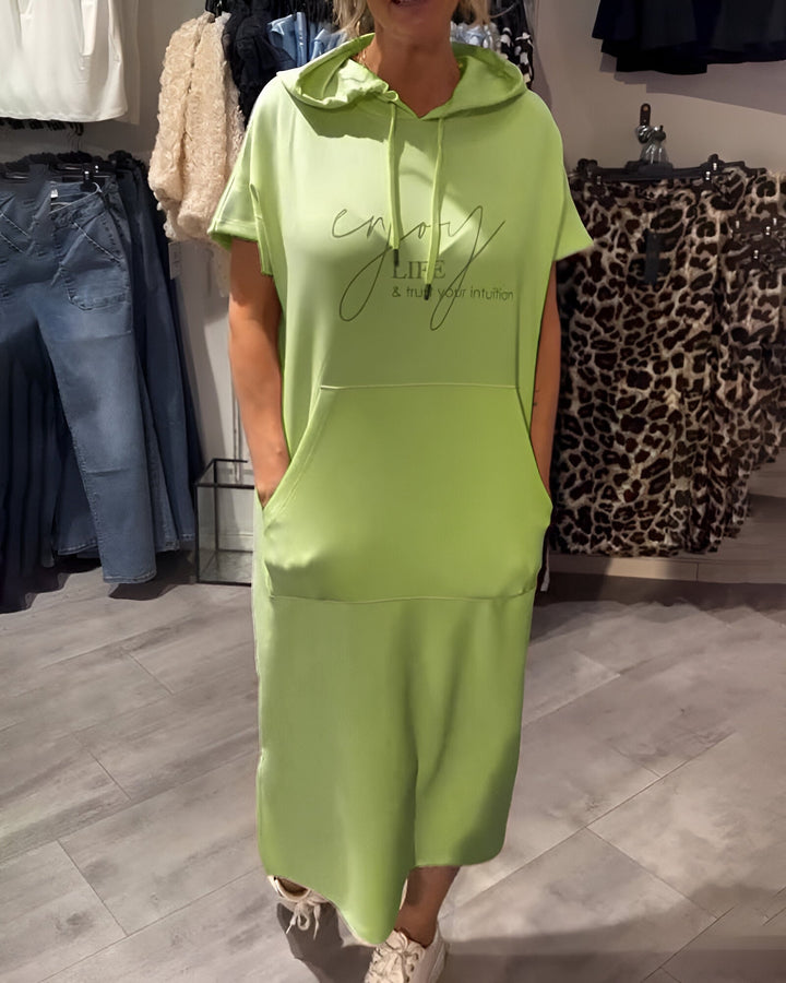 Valentine | Robe sweat à capuche confortable