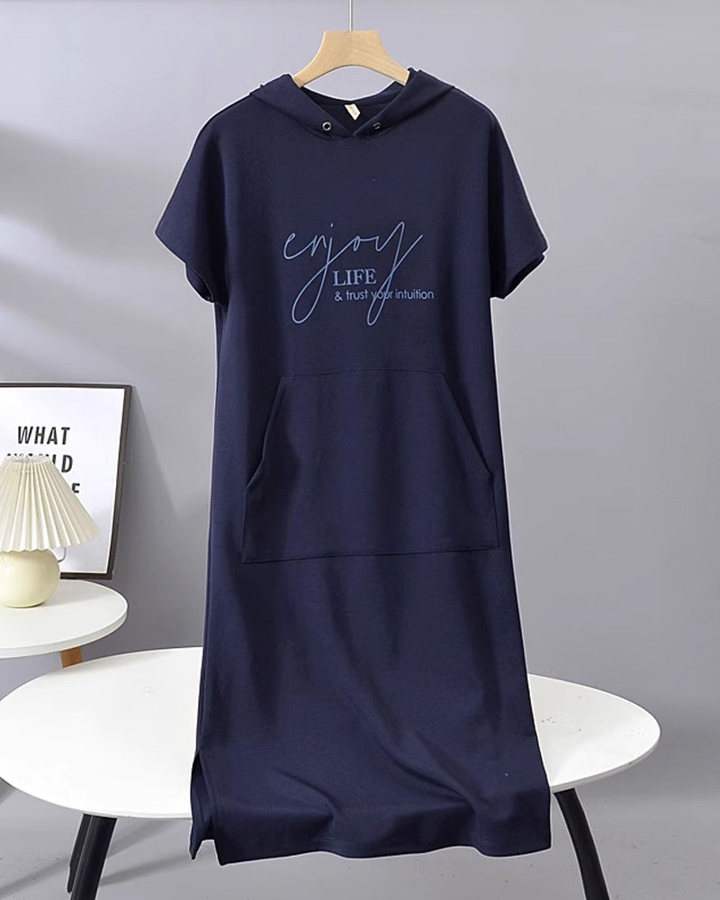 Valentine | Robe sweat à capuche confortable