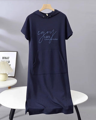 Valentine | Robe sweat à capuche confortable