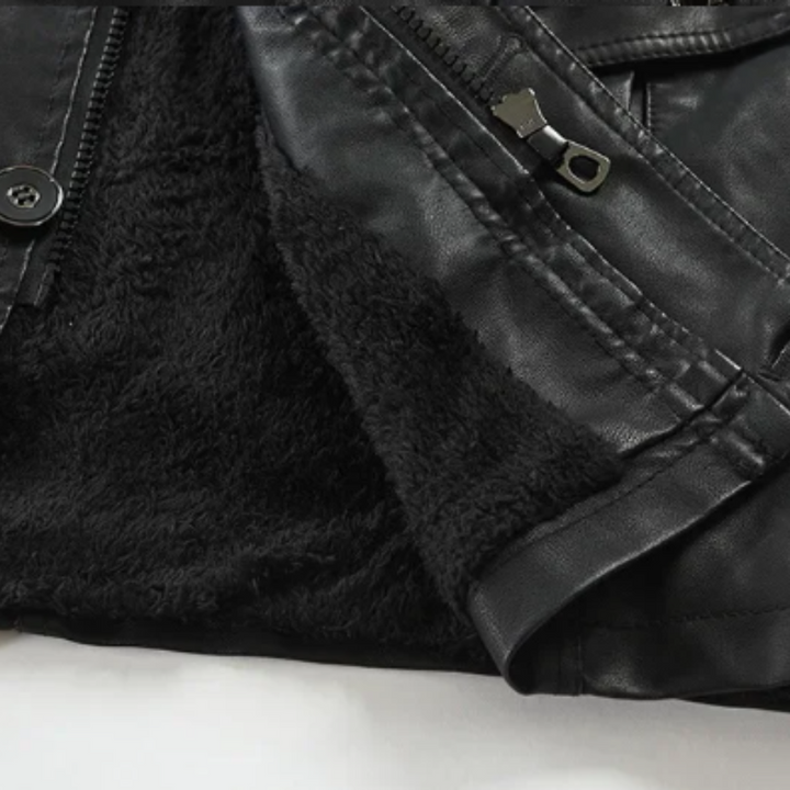 Thibault | Veste longue de motard en cuir