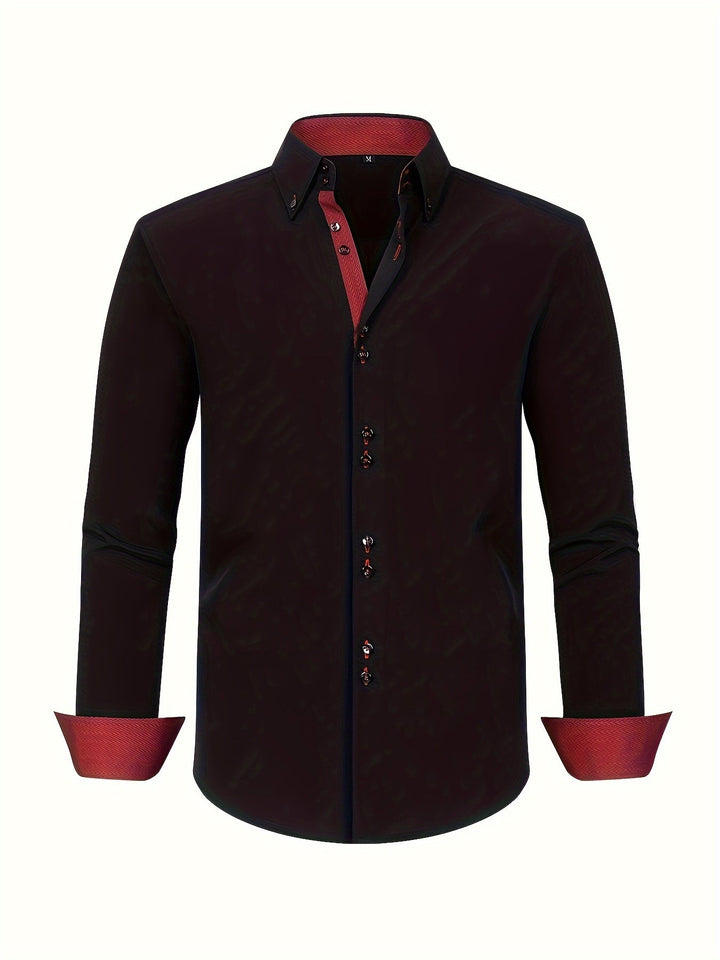 Ambroise | Chemise élégante légère avec détails contrastés