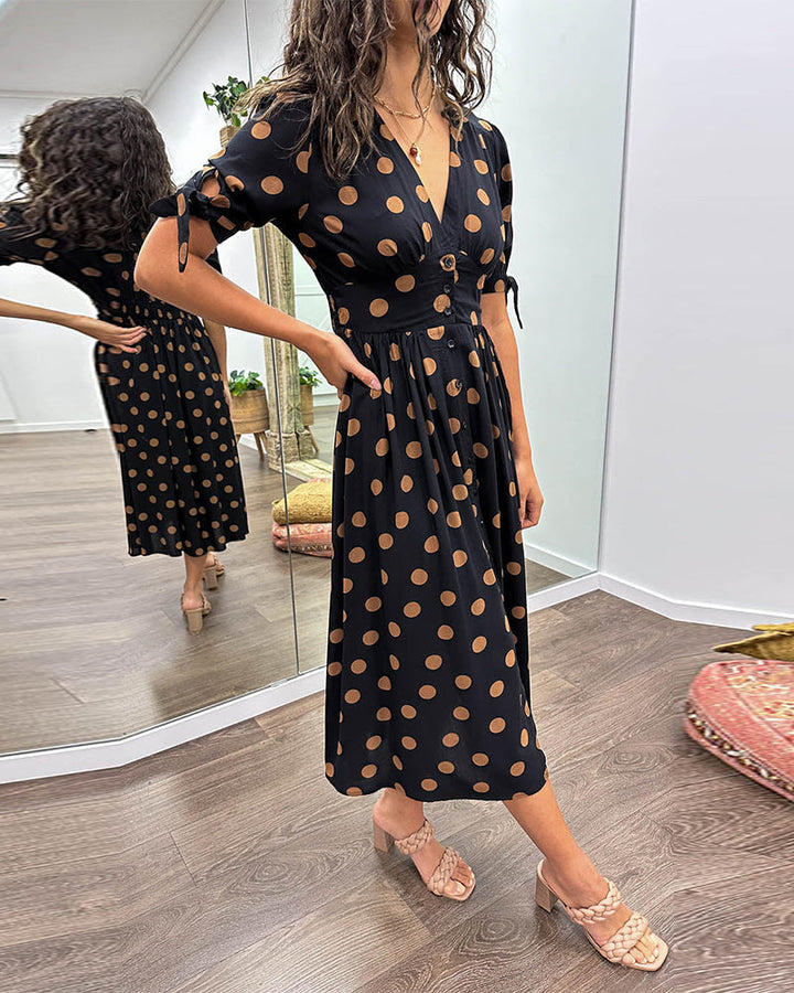 Armelle | Robe élégante à pois
