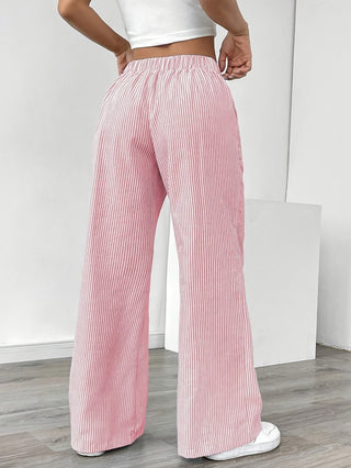 Lorette | Pantalon large rayé