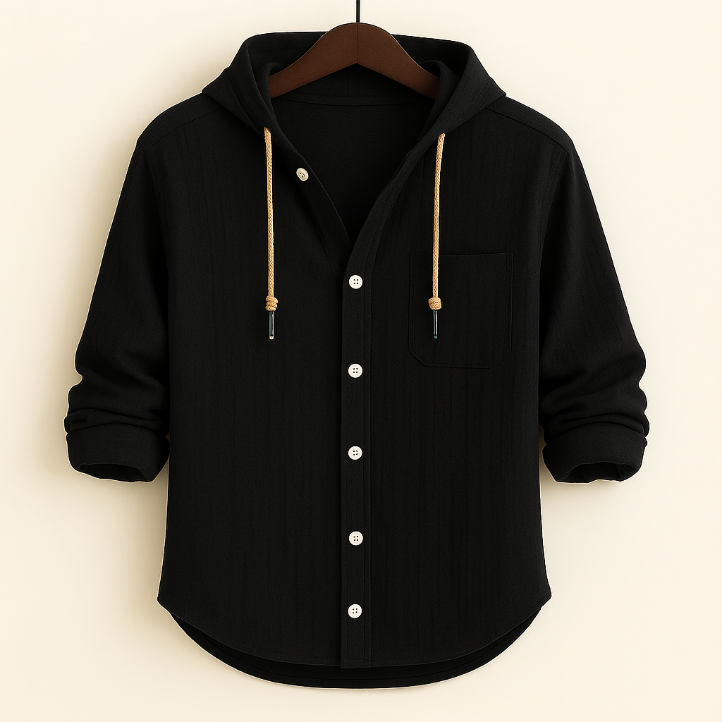 Augustin | Chemise de luxe en coton doux avec capuche