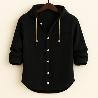 Augustin | Chemise de luxe en coton doux avec capuche