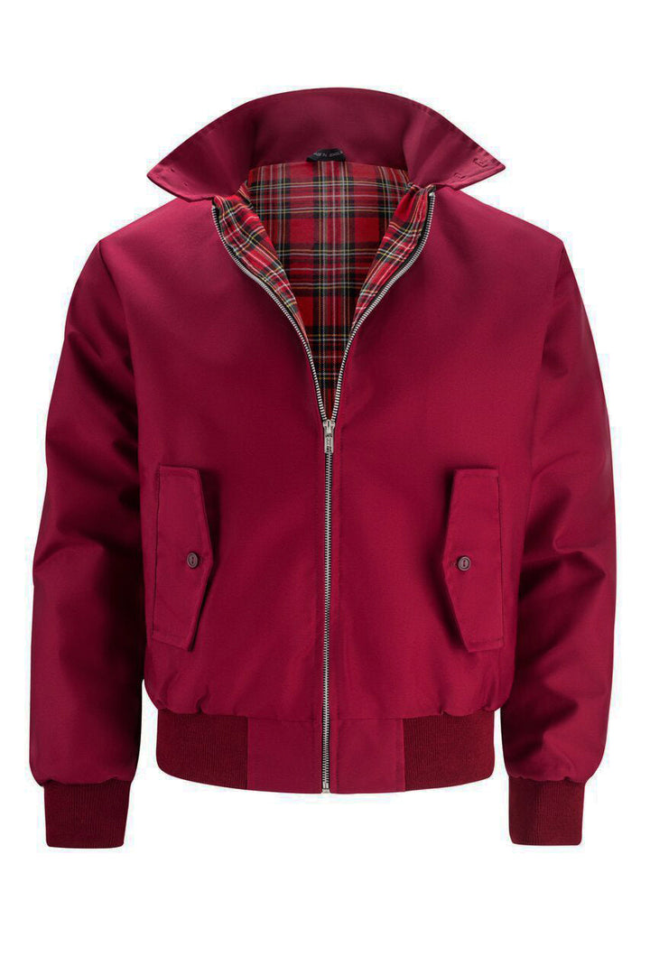 Gaël | Veste Harrington à doublure tartan