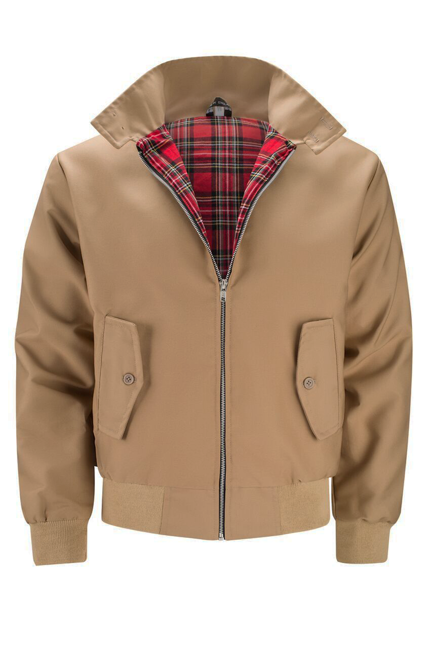 Gaël | Veste Harrington à doublure tartan
