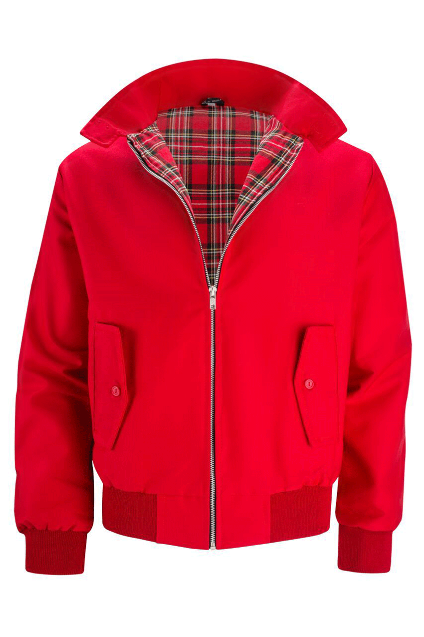 Gaël | Veste Harrington à doublure tartan