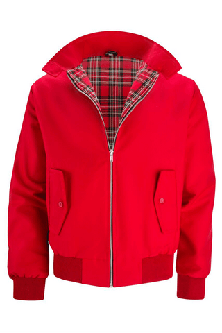 Gaël | Veste Harrington à doublure tartan