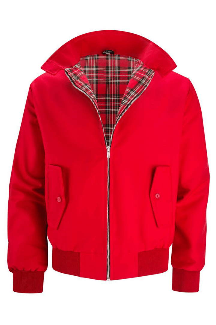 Gaël | Veste Harrington à doublure tartan