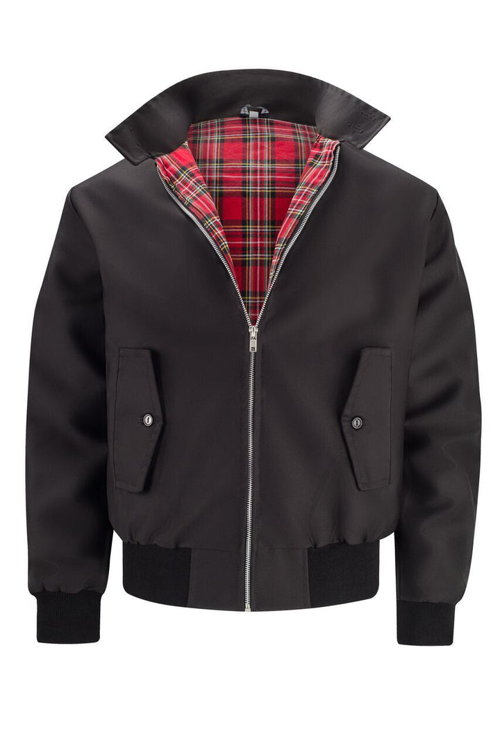 Gaël | Veste Harrington à doublure tartan