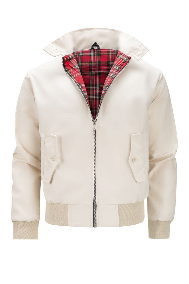 Gaël | Veste Harrington à doublure tartan