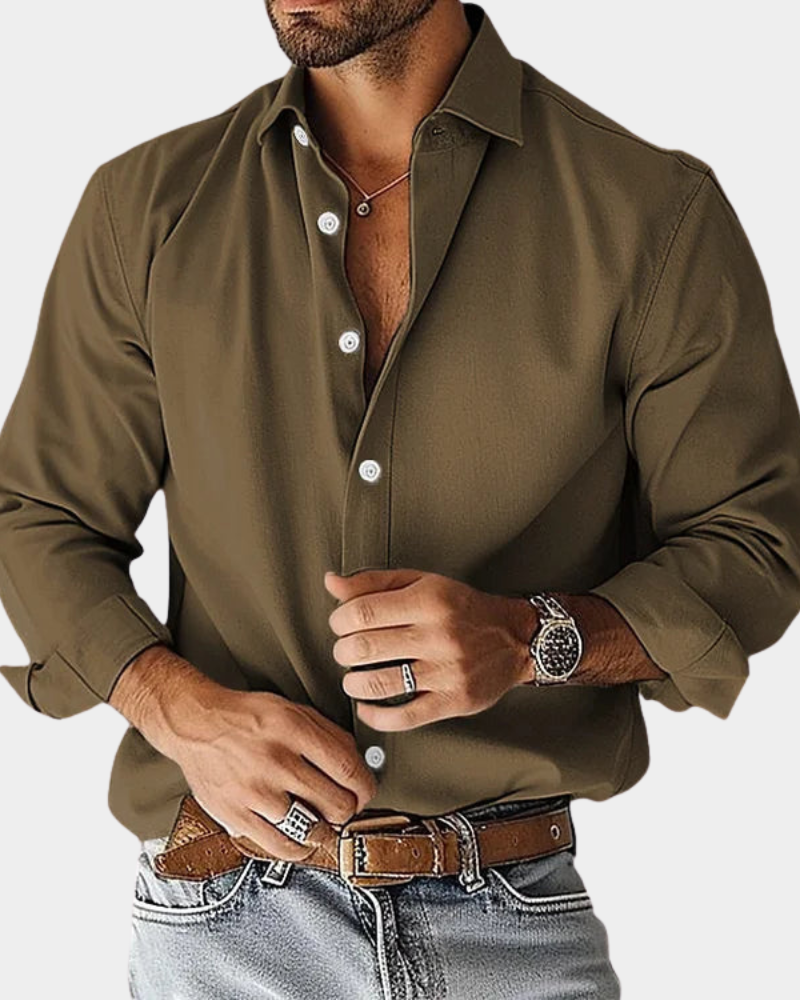 Maxime | Chemise boutonnée étirement coupe slim