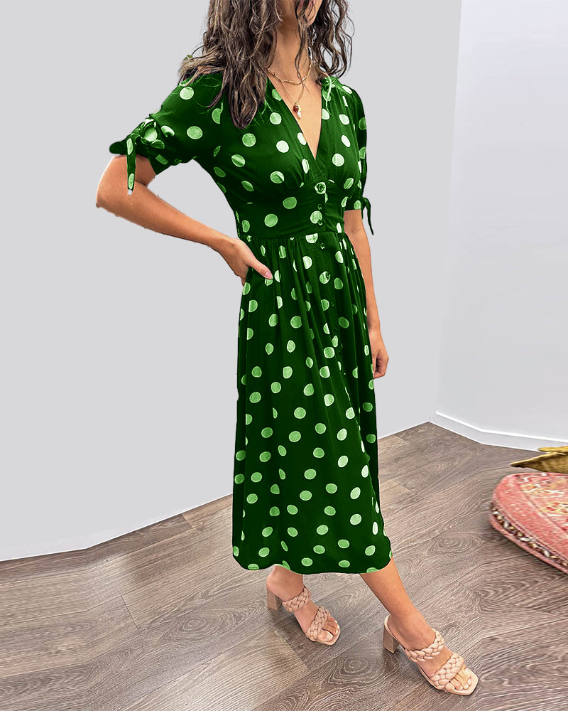 Armelle | Robe élégante à pois
