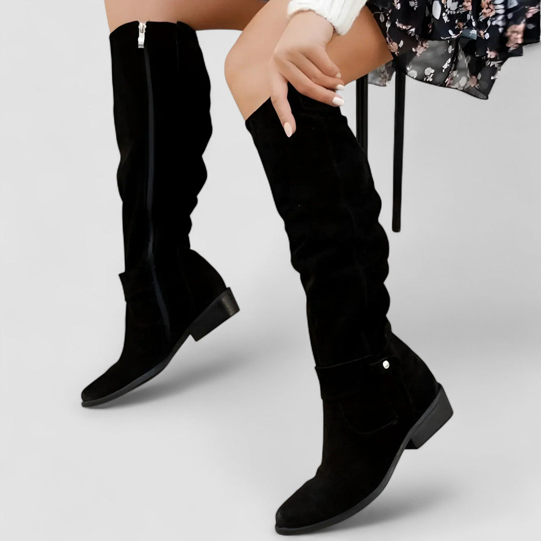 Bérénice | Bottes hautes en daim