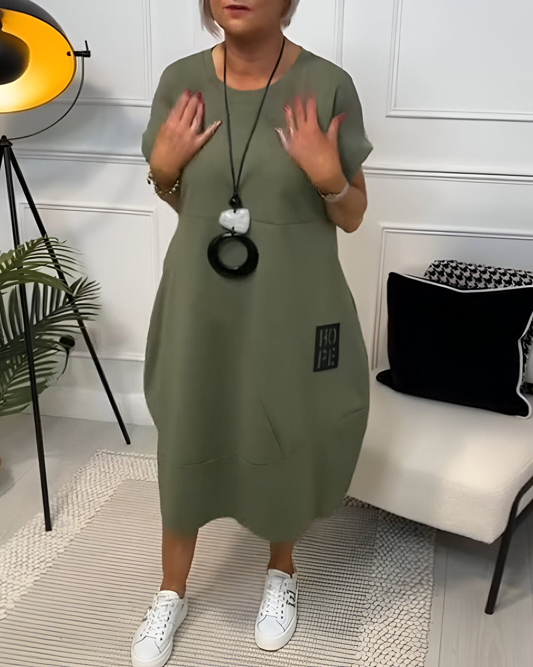Bénédicte | Robe confortable à capuche