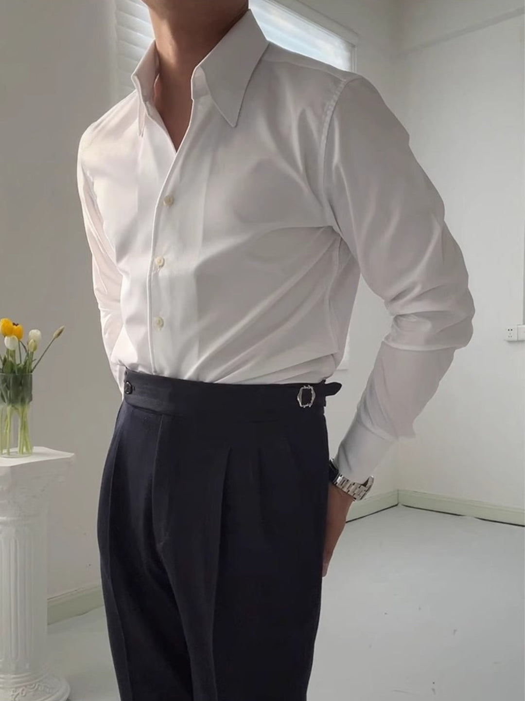 Clément | Chemise athlétique italienne pour homme en bambou