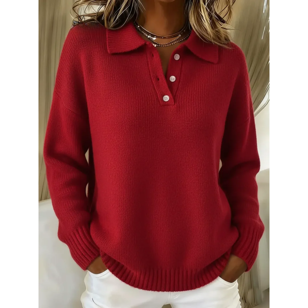 Aurélie | Pull polo doux