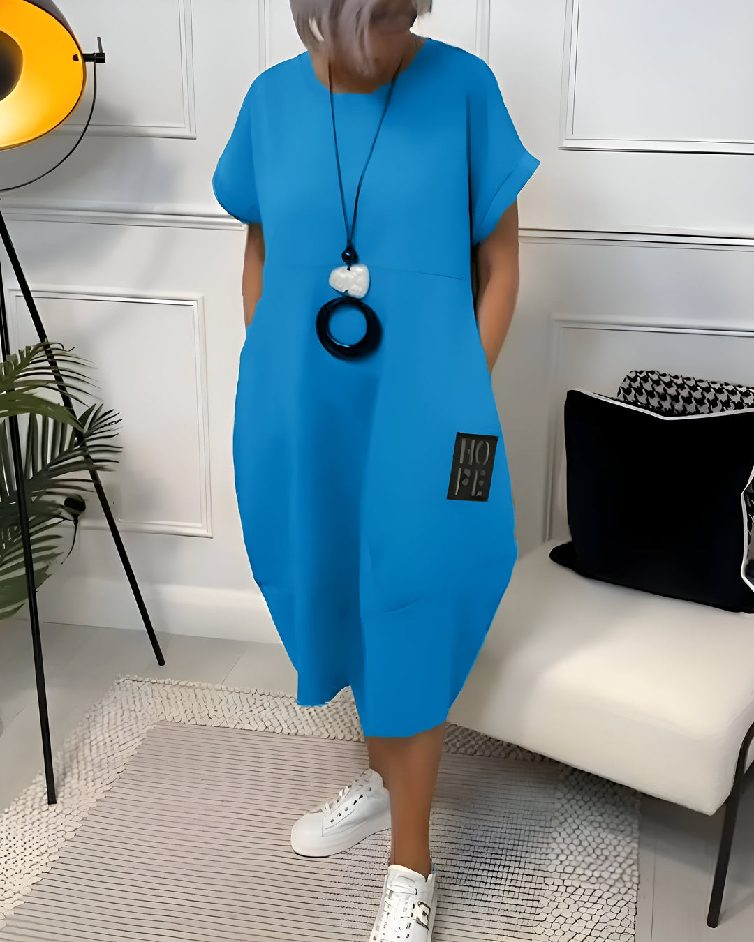 Bénédicte | Robe confortable à capuche