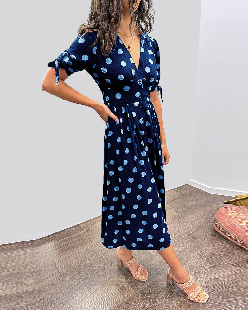 Armelle | Robe élégante à pois