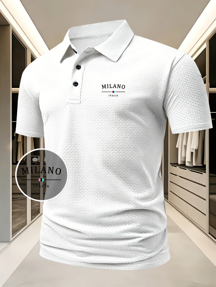 Pierre-Alexandre | Polo en maille géométrique