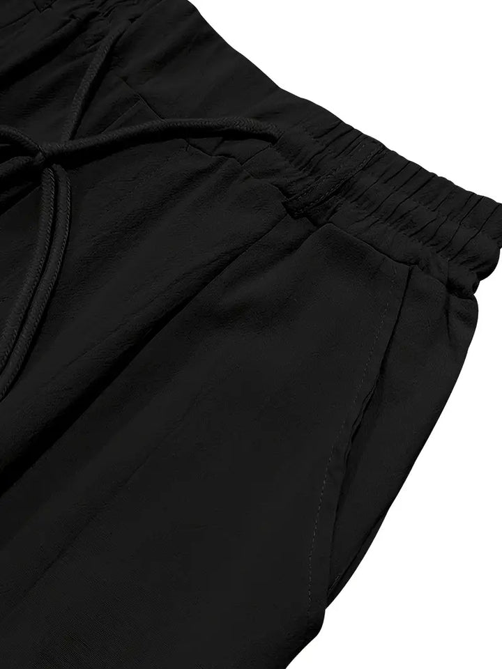 Adrien | Pantalon large en lin avec cordon