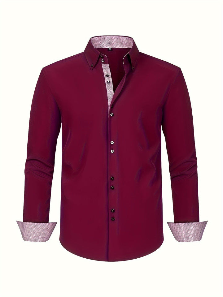 Ambroise | Chemise élégante légère avec détails contrastés