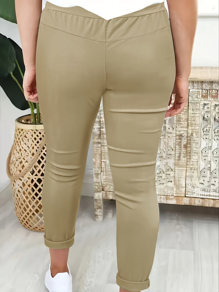 Maïwenn | Pantalon slim classique à cordon