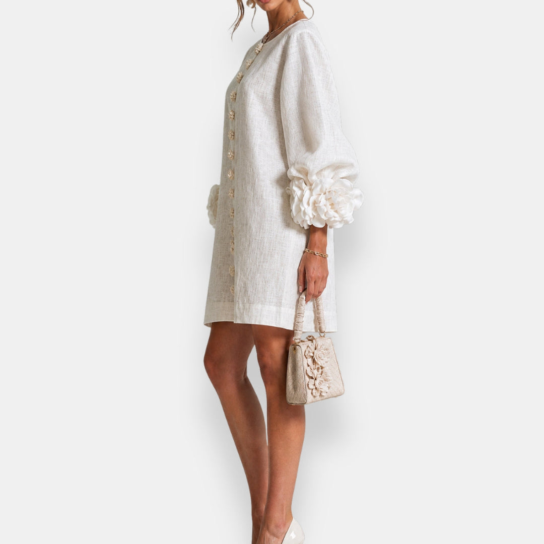 Annabelle | Robe à fleurs en relief