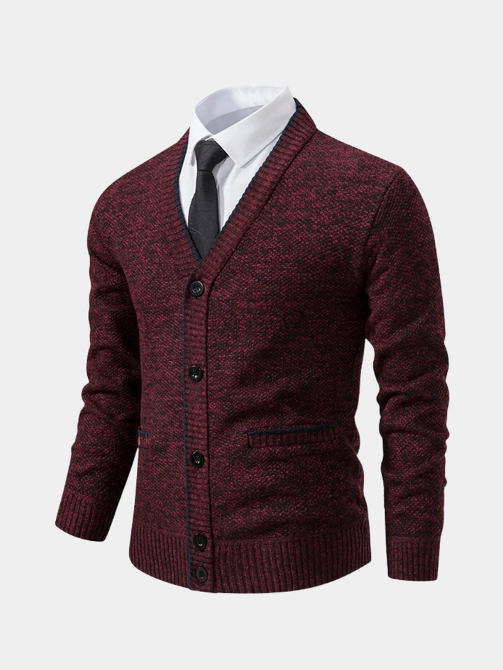 Laurent | Pull col V en maille