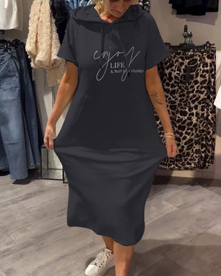Valentine | Robe sweat à capuche confortable