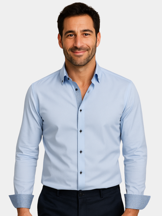 Ambroise | Chemise élégante légère avec détails contrastés