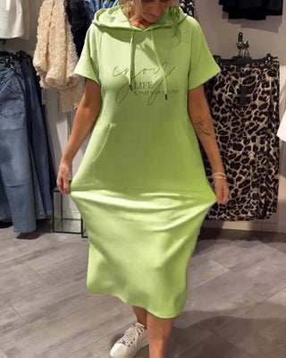 Valentine | Robe sweat à capuche confortable