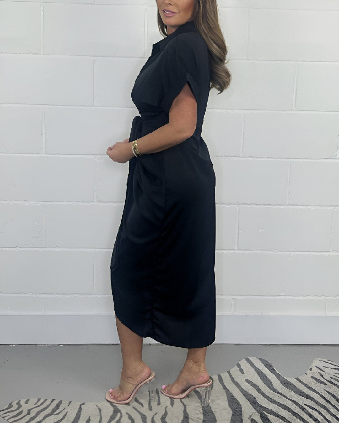 Thaïs | Robe plissée élégante