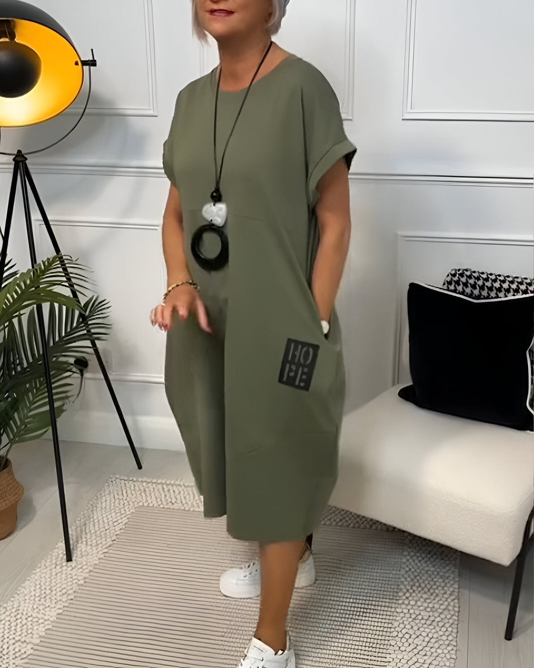 Bénédicte | Robe confortable à capuche