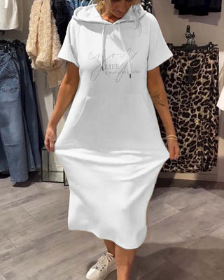 Valentine | Robe sweat à capuche confortable