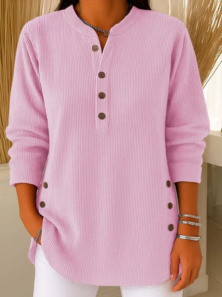 Carmen | Tunique Henley boutonnée