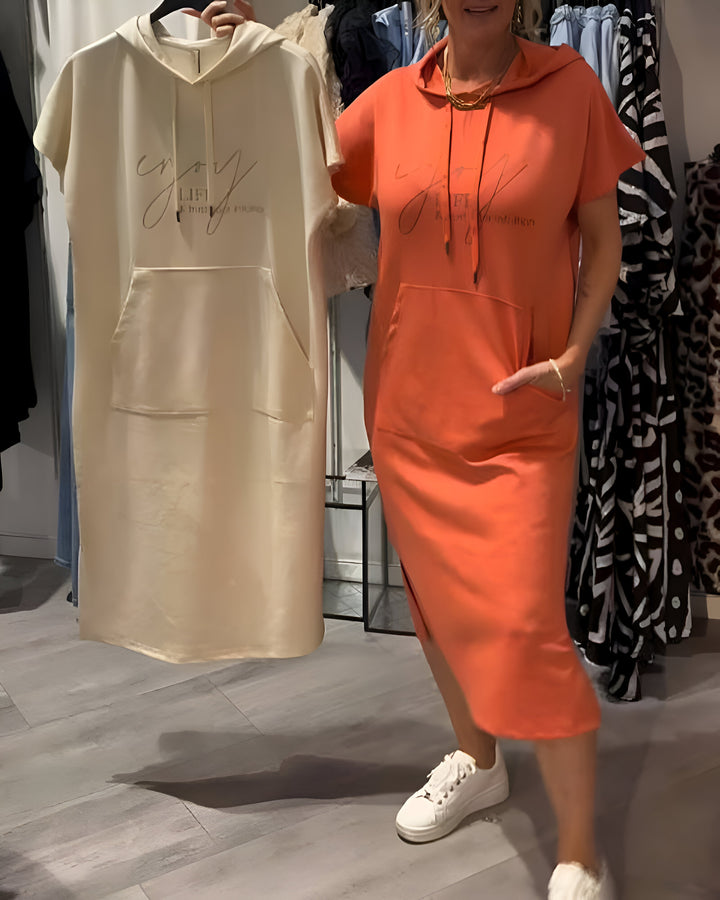 Valentine | Robe sweat à capuche confortable