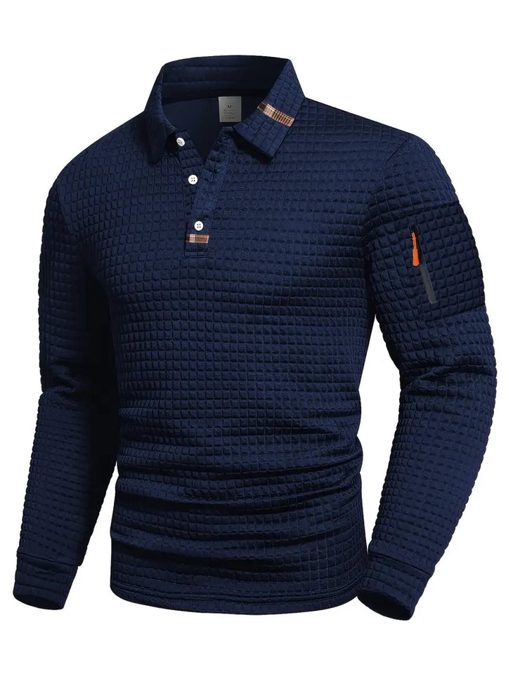Xavier | Polo texturé à manches longues