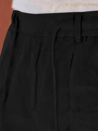 Adrien | Pantalon large en lin avec cordon