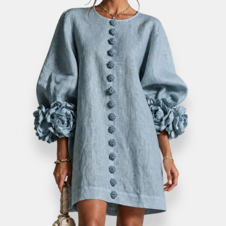 Annabelle | Robe à fleurs en relief