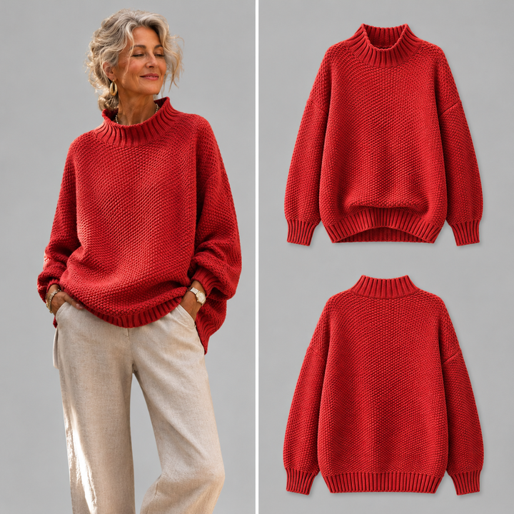 Muriel | Pull ample en maille texturée