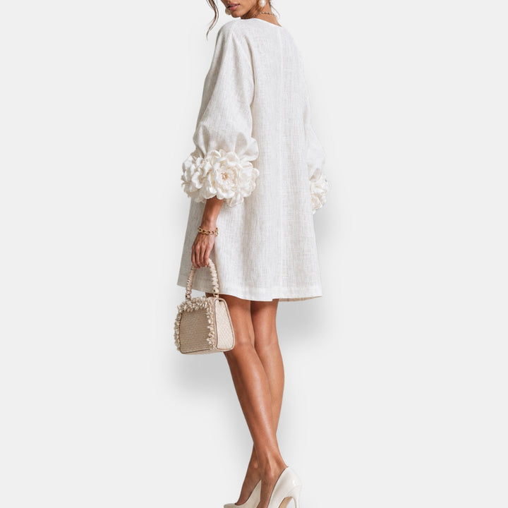 Annabelle | Robe à fleurs en relief