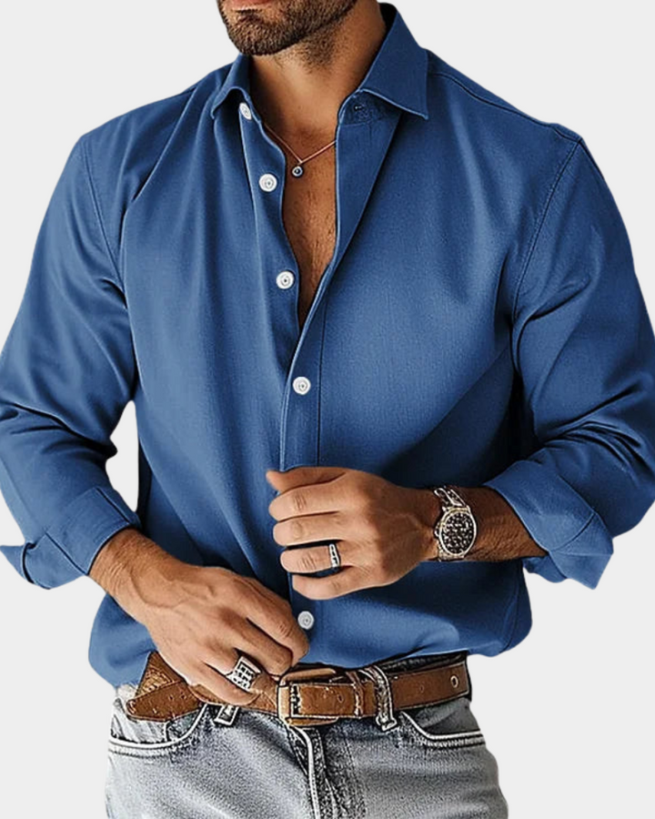Maxime | Chemise boutonnée étirement coupe slim