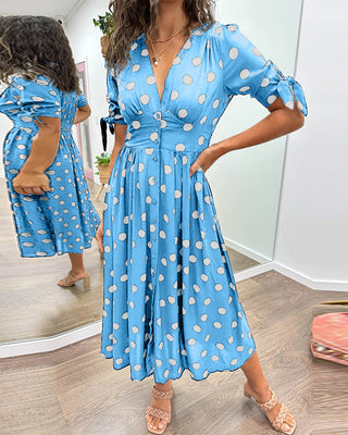 Armelle | Robe élégante à pois