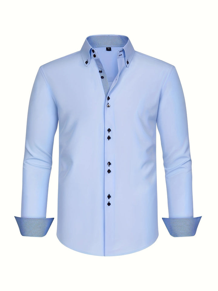 Ambroise | Chemise élégante légère avec détails contrastés