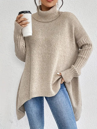 Camille | Pull ample à col montant