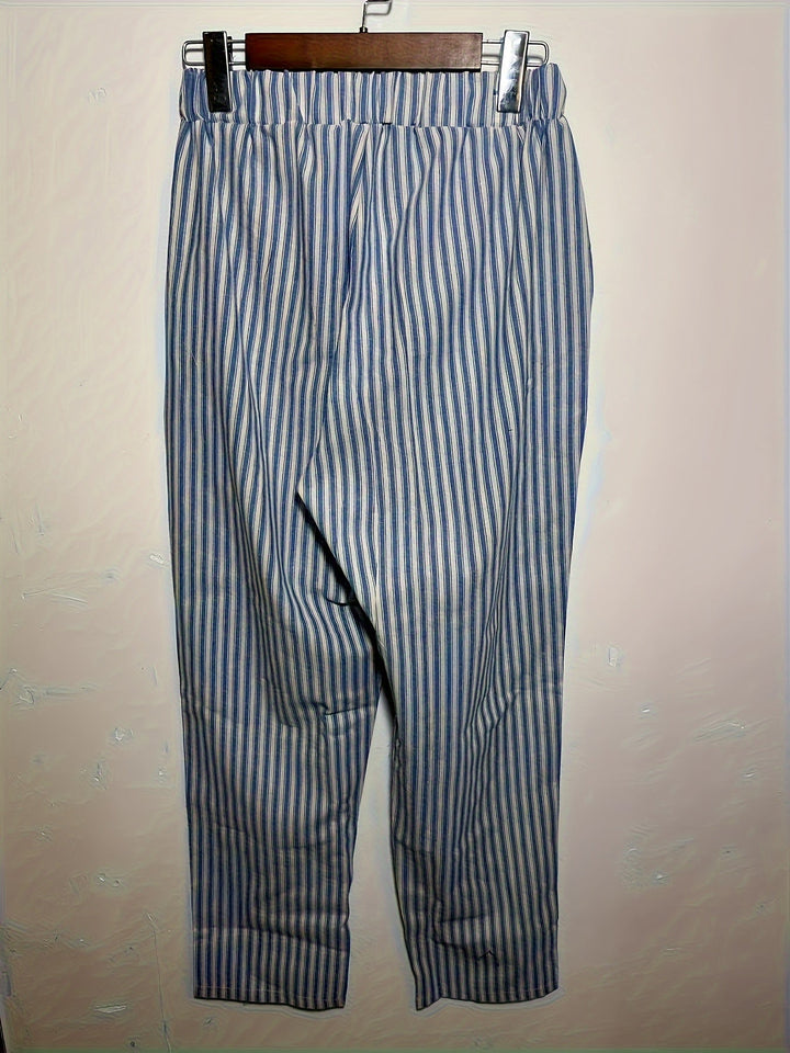 Violaine | Pantalon large à rayures