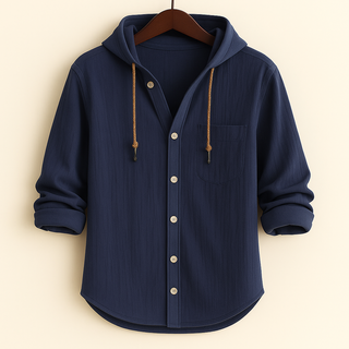 Augustin | Chemise de luxe en coton doux avec capuche